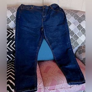 Lane Bryant Skinny Jeans dark size 22 short. Perfect for the short curvy girl!